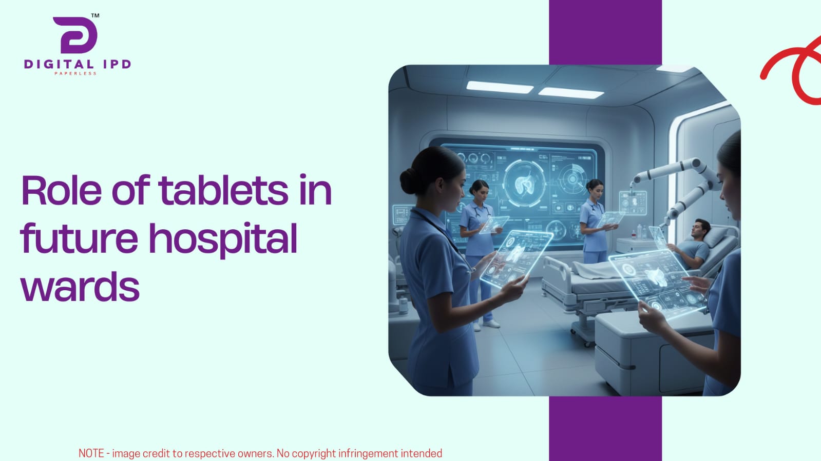 Role of tablets in future hospital wards